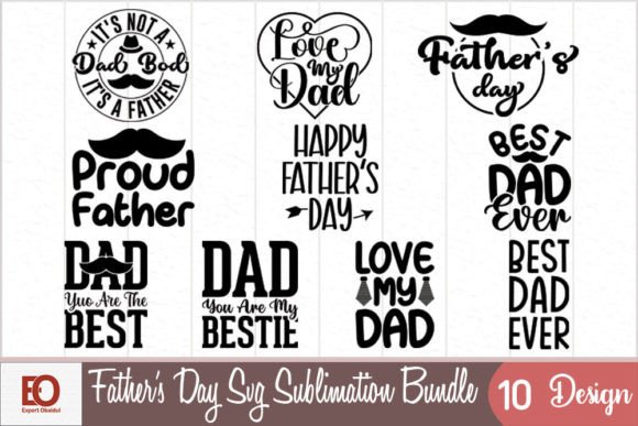 Father's Day SVG: Retro Graphics for Crafts