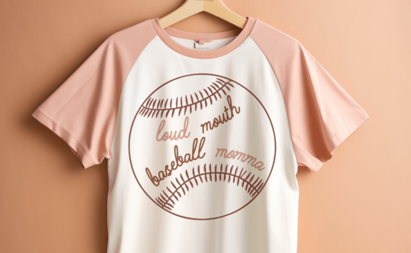 Loud Mouth Baseball Momma: Graphics for Crafts