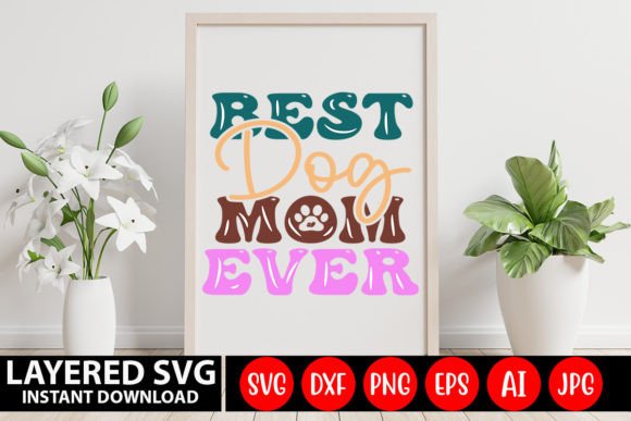 Retro Dog Mom Graphics for Crafts & Blogs
